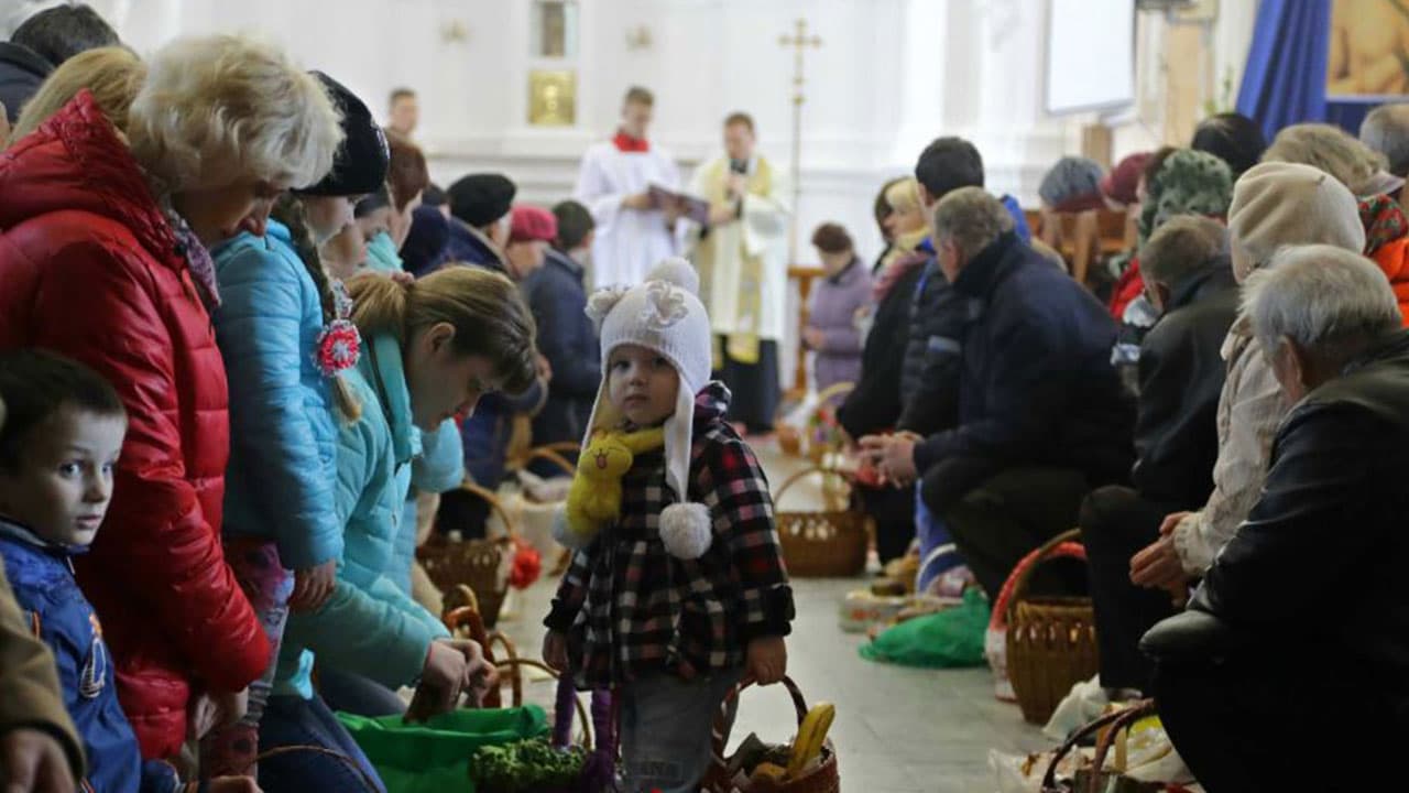 Catholic Easter Sunday in Belarus